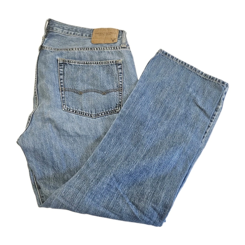 American Eagle Outfitters Original Straight Light Denim Jeans Men's Size 38x34